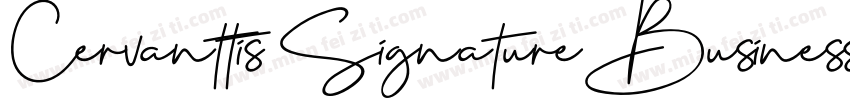 Cervanttis Signature Business Font字体转换